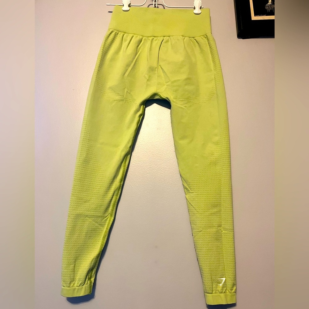 Lime green Gym shark large leggings